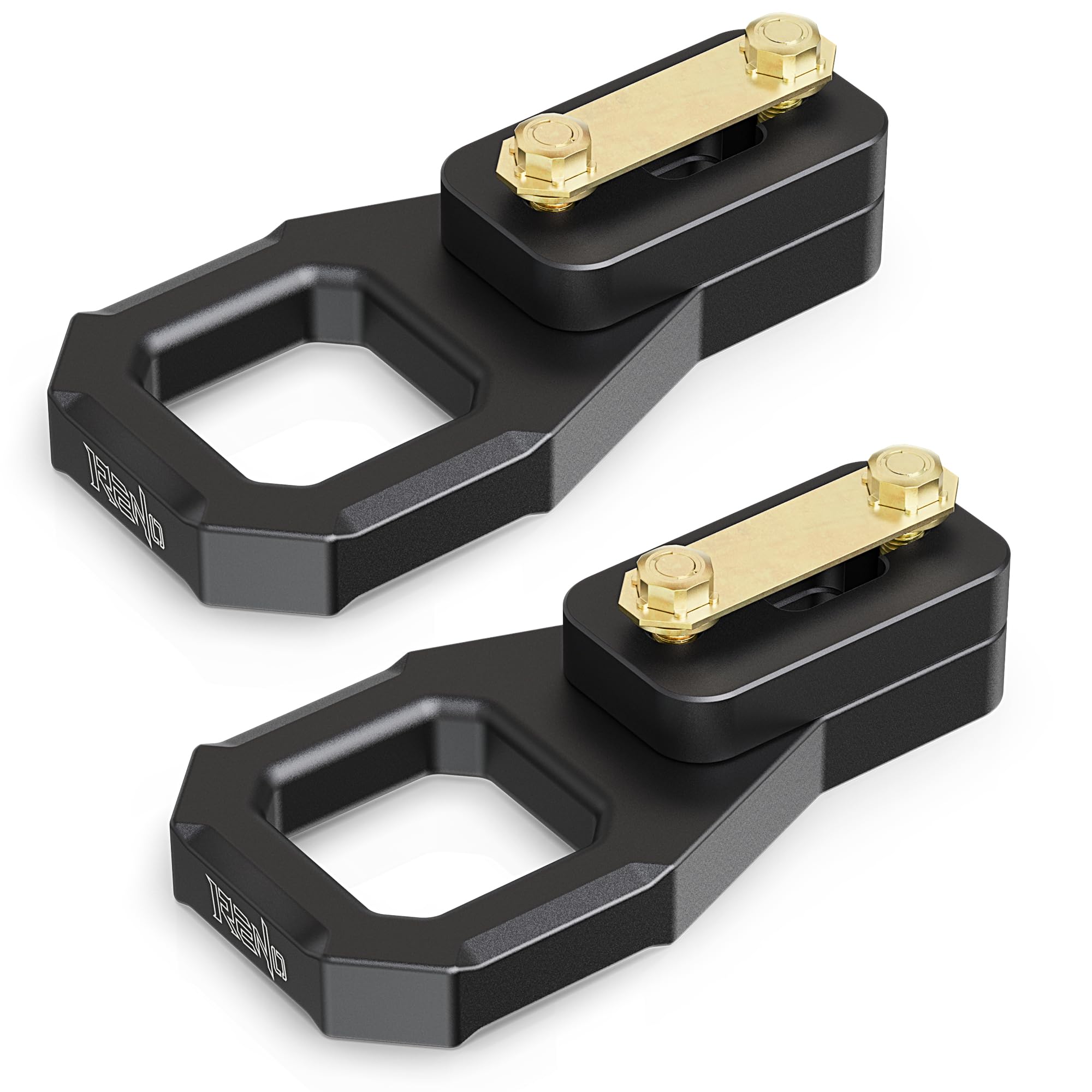 Photo 1 of RENO F150 Front Tow Hooks, Aluminum D-Ring Tow Hook Shackle Mount Kit Compatible with F150 / Raptor 2WD/4WD - Replaces OEM 4L3Z17A954AA, 6L3Z17A954AA (Black,2PCS)LPNPMEJ9192681
