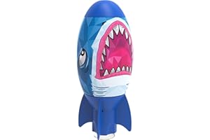 SwimWays Shark Rocket, Kids Pool Accessories & Torpedo Pool Toys, Water Rocket Outdoor Games for The Swimming Pool, Lake & Beach for Kids Ages 5 & Up