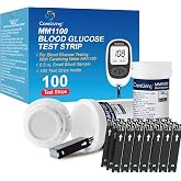 CareLiving MM1100 Blood Glucose Test Strips, for Diabete Sugar Testing, 100 Count