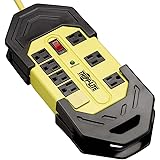 Tripp Lite 8 Outlet Industrial Safety Surge Protector Heavy Duty Power Strip, 25ft Cord, Cord Wrap & Hang Holes, Metal, Lifet