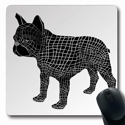 Luancrop Tapis De Souris Gris Français Brun Race De Chien