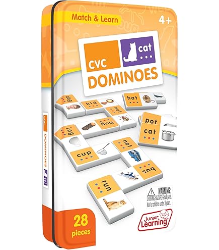Amazon.com: Junior Learning Beginning Sound Dominoes Educational