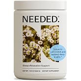 Needed. Sleep and Relaxation Support - Chamomile Powder for Relaxation and Magnesium Powder for Sleep Support, Safe and Effective Nutrients &amp; Botanical Blend for Calm Sleep Supplement - 30-Day Supply