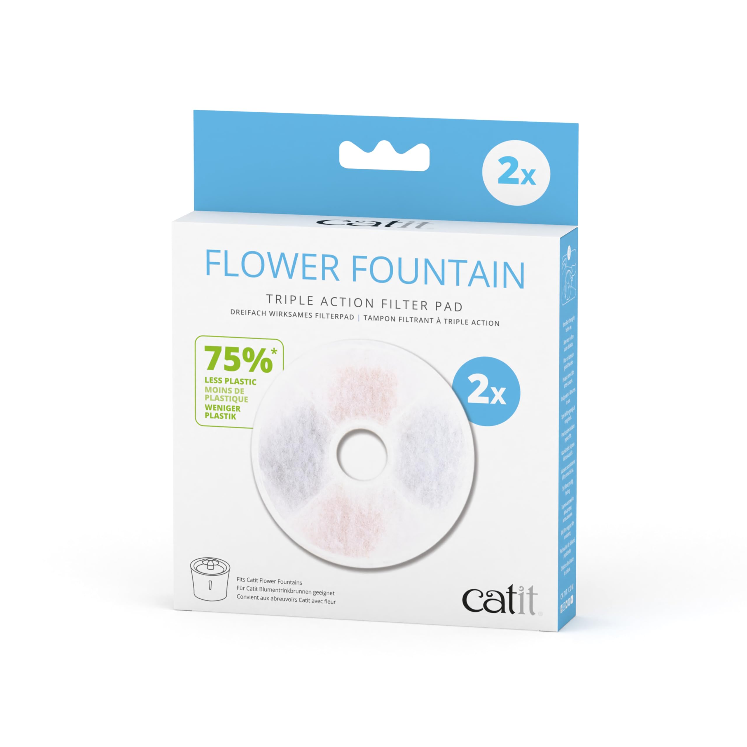 Catit GENUINE Fountain Frameless Cartridge 2pk