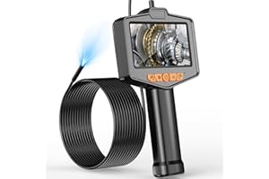 Anhendeler Endoscope Camera with Light, 4.3" IPS Screen Borescope, IP67 Waterproof, Snake Camera for Automotive, Pipe, Wall (6.6FT Single Lens)