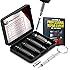 Damaged Screw Extractor and Remover Set - 4-Piece Bolt Extractor Kit - DOUBLE BONUS 3-in-1 Key Chain Watch Screwdriver & Repair eBook - By Handy engineer