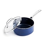 Blue Diamond Nonstick 2QT Saucepan with Lid, Non