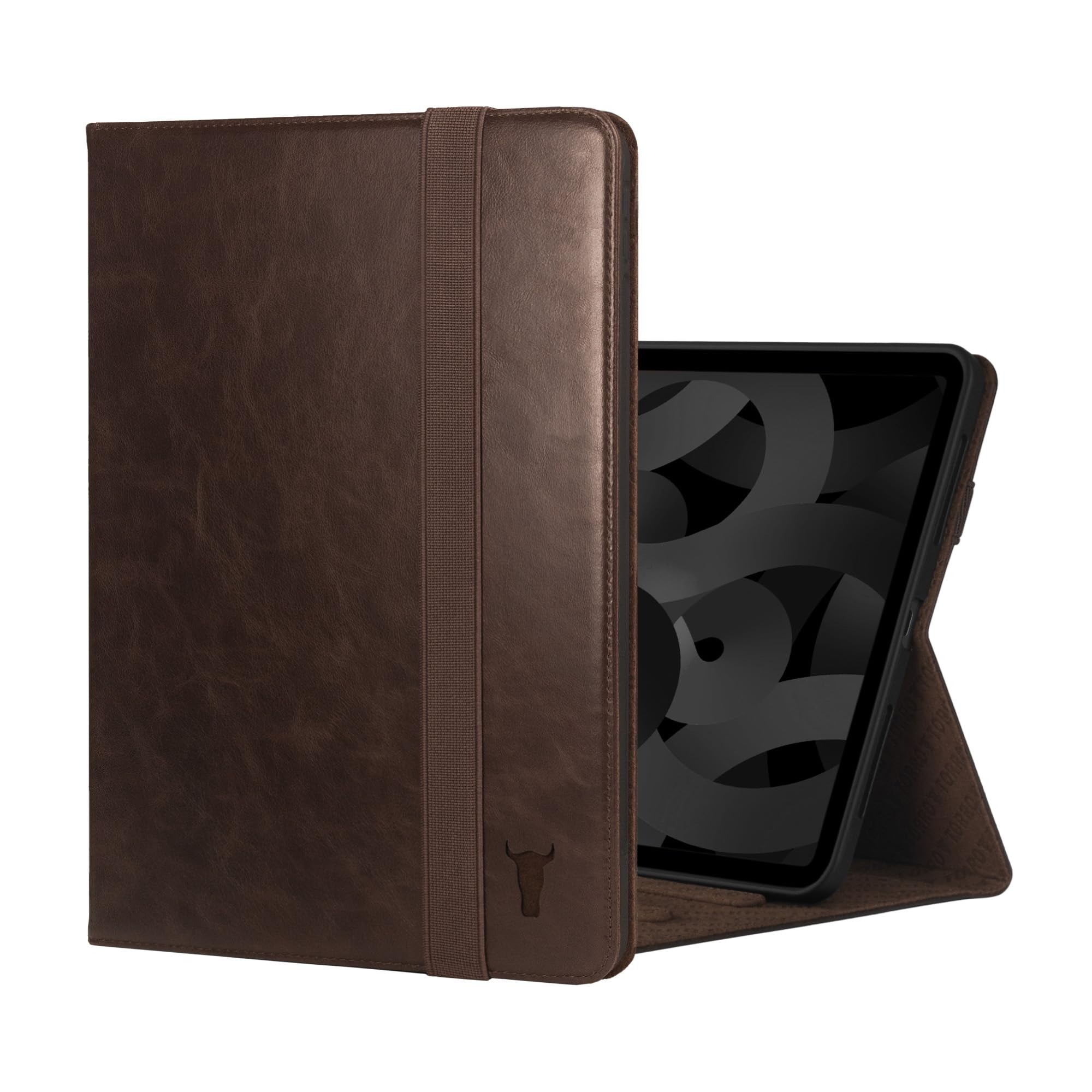 TORRO Case Compatible with iPad 11th/10th Generation – Genuine Leather iPad 10th Gen 2025/2022 Case with Stand Function and Wake/Sleep Function (Dark Brown) — image 1