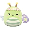 Squishmallows Original 14in Sybil The Green Bee with Flower Crown – Official Jazwares Easter Plush (Large)