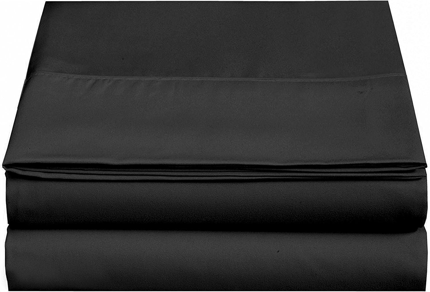 4U LIFE 2 Piece Flat Sheet, Ultra Soft and Comfortable Microfiber, Twin, White: Home & Kitchen