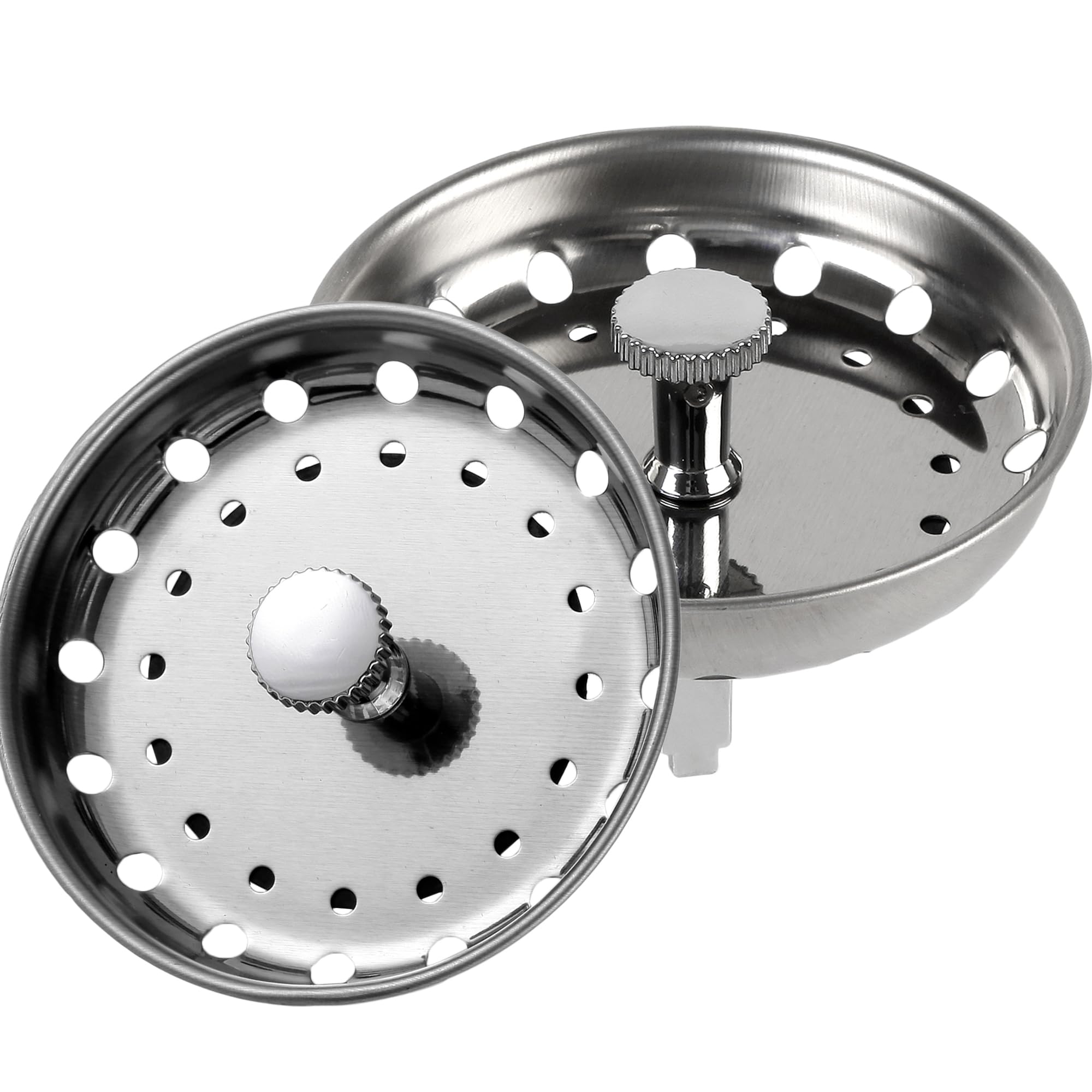 Photo 1 of 2 Pcs Sink Drain Strainer Sink Stopper Combo Basket Replacement for Kitchen 3-1/2 inch Drain, Sink Drain Strainer Kitchen Sink Stopper Kitchen Sink Strainer