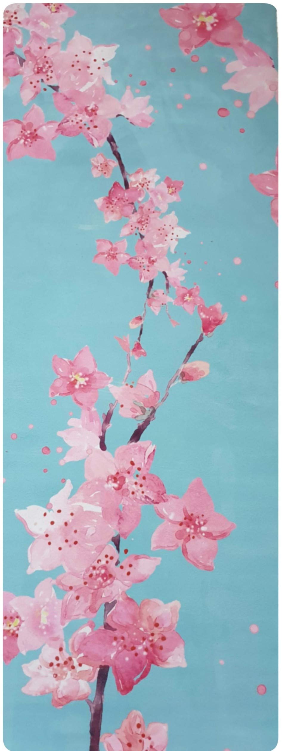 TPE Yoga mat Natural Rubber Non Slip Ultra Grip Eco Friendly Perfect for Yoga & Pilates Exercises Fitness workout Home Decorations Carry bag and Strap Included 183x68x0.5cm