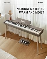 Donner DDP-60 88 Key Digital Piano Velocity-Sensitive 128 Voices Gray view 7