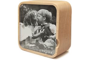 falado Wind Up Solid Wood Music Box with Photo Frame, The Best Gift for Christmas/Birthday/Valentine's Day/Mother's Day，Tune of You are My Sunshine. (Maple Wood)