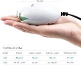 NICREW UFO Air Pump Aquarium Ultra Silent 1.7W for Up to 150 L view 5