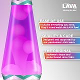 Lava Lamp 2494 White Wax Pink Liquid Decorative Base Cap 14.5in UK Plug view 2