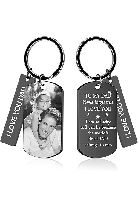 To My Beautiful Daughter Keyring, Custom Engraved Stainless Steel Gift, Birthday Christmas Keepsake, Love You Always Personalised Token - UK