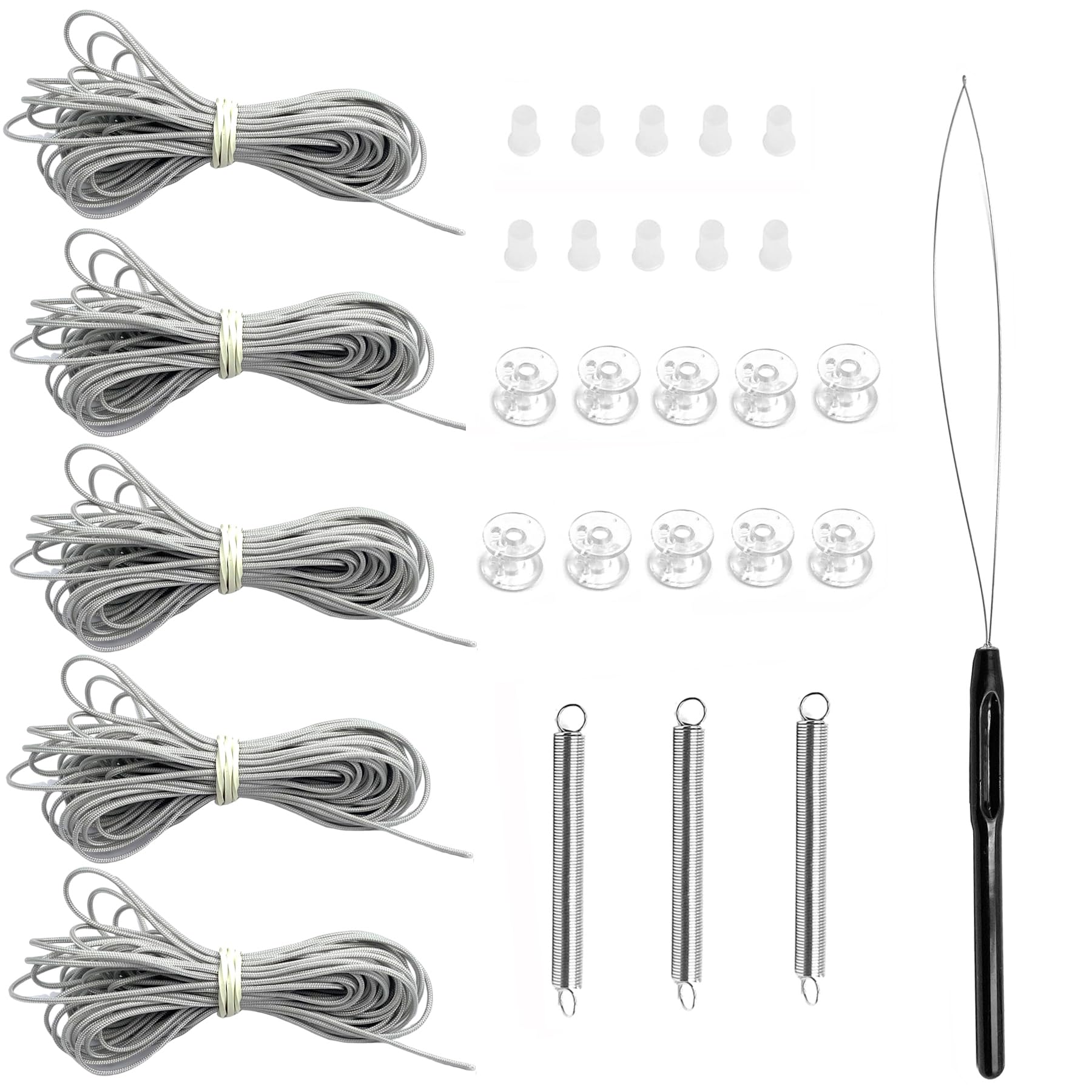 Blinds Window Repair Kit,RV Camper Replacement Blinds Repair Kits for Day and Night Pleated Shade,Gray