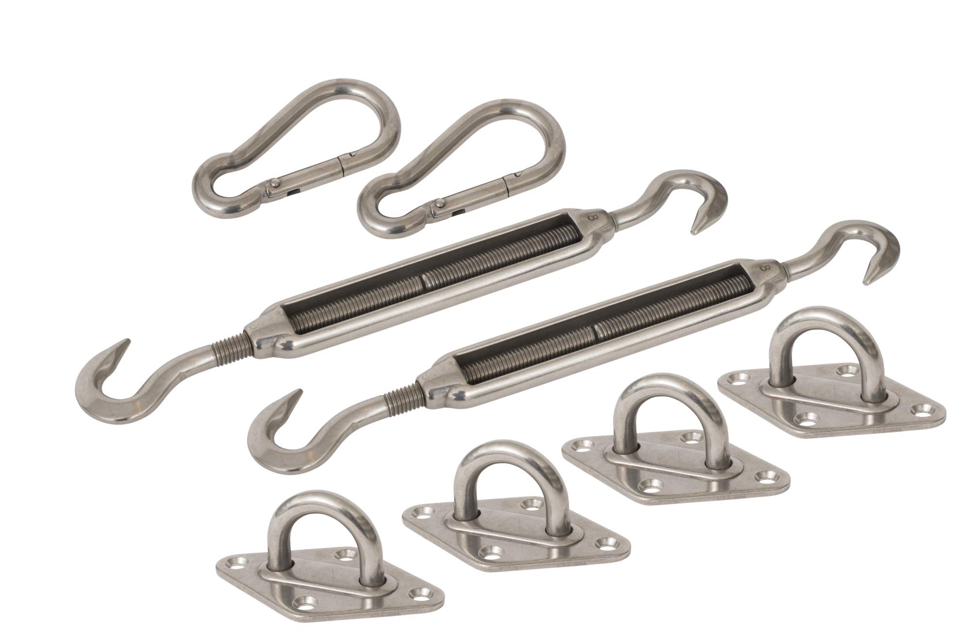 Windhager Awning Mounting Kit, Mounting Kit, Accessories for Sun Protection, Sail Mounting Kit, Robust, Weather-Resistant