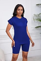 PINSV Women 2 Piece Outfits Summer Sweatsuits Track
