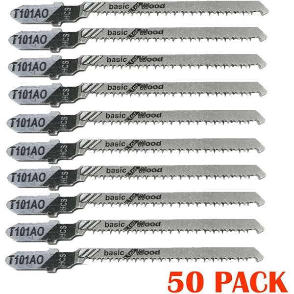 5PCS TShank Jig Saw Blade Set T101AO Jigsaw Blades for Metal Wood