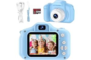 Kids Toy Camera,Hehotoy Digital Camera for Ages 3-10 Boys Girls Children,1080P HD Video Selfie Camera,Christmas Birthday Present for Girls Boys Age 3 4 5 6 7 8 9 10 (Blue)