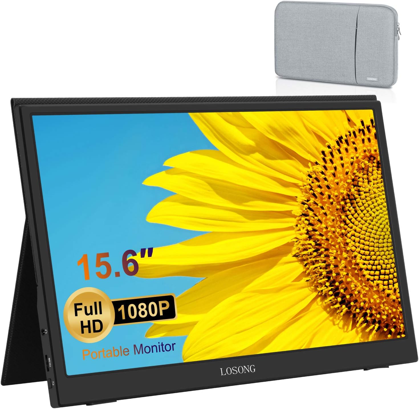Amazon.com: Portable Monitor 15.6 Inch, 1920Ã1080 Full HD IPS Screen Portable Computer Display 