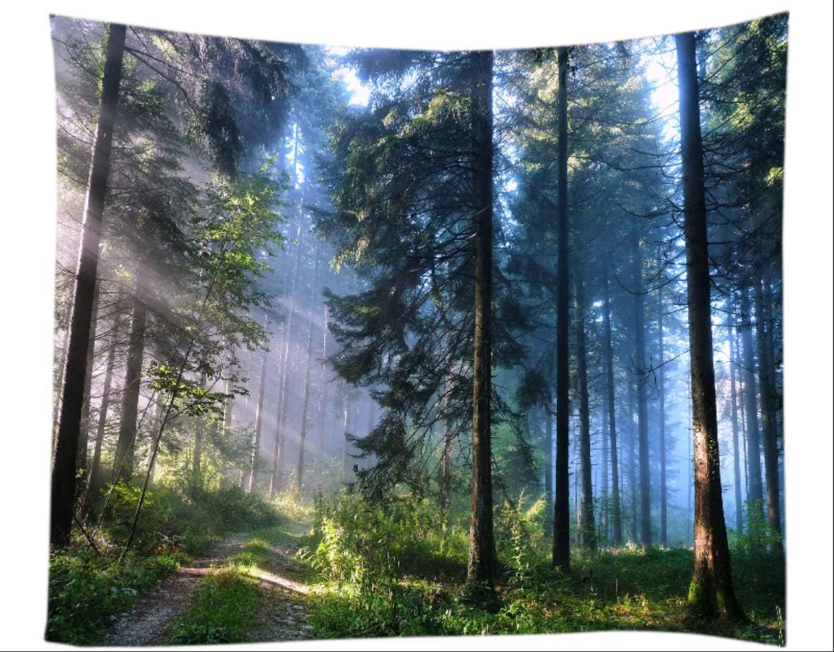 Amknn Forest Tapestry Fantasy Psychedelic Tapestry Fairy Forest Tree Wall Hanging Art Décor Bedroom Living Room (Forest Tapestry style 6, 150x130cm)