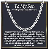 EPIRORA Cuban Link Chain Gifts for Men Boys, 6MM Stainless Steel Mens Cuban Necklace Birthday Christmas Valentines Day Anniversary Presents Jewellery Gifts for Son Grandson Nephew Boyfriend Friend