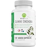 Better Health Quinine Cinchona Bark Extract Herbal Supplement for Gastrointestinal and Oral Support, Boosting Immune System, Leg Cramping Relief, Muscle Cramps - 500 mg – 120 Caps