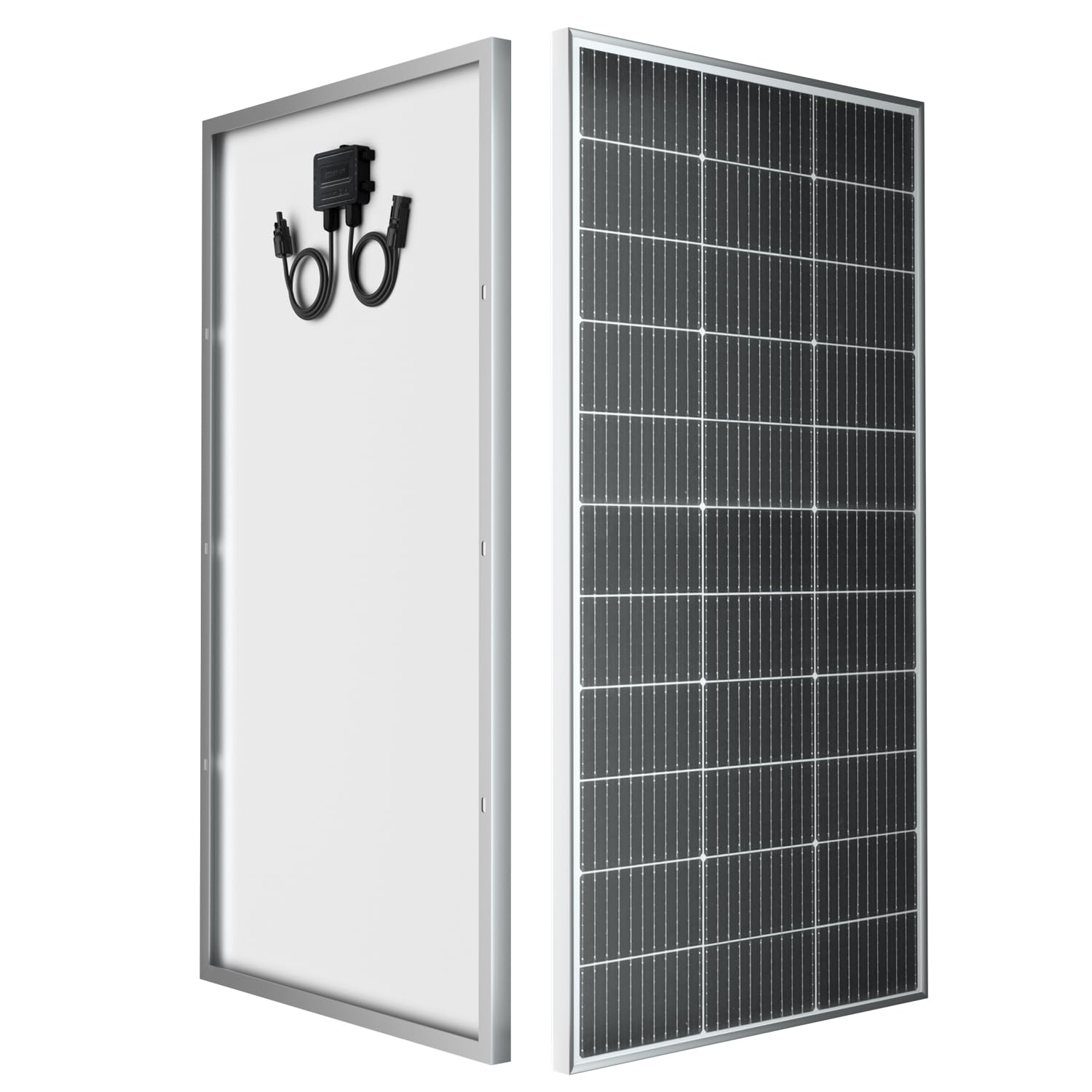 Photo 1 of 150 Watt Solar Panels 150W 18V Solar Panel, Upgraded 210mm 12BB Solar Cells with High Efficiency Monocrystalline Solar Panel for RV, Camping, Homes, Camper, Vehicle