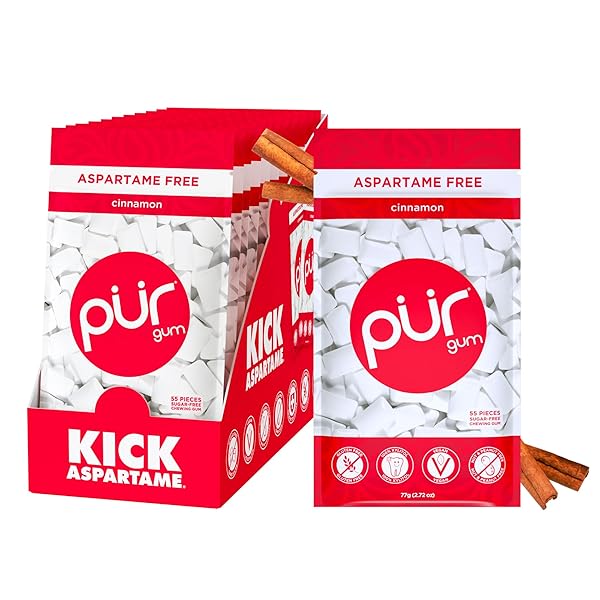 PUR GUM | ASPARTAME FREE CHEWING GUM |...