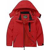 GIISAM Boys Rain Jacket, Girls Raincoat Waterproof Lightweight Windbreaker Coats for Kids