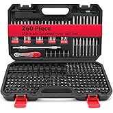 260-Piece Ultimate Precision Screwdriver Bit Set, Premium Security Bit Set Includes Magnetic Security Bits, Nut Driver, Ratch