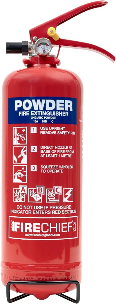 Firechief Core ABC Powder Fire Extinguisher 2kg CXP2 BS EN 3 Kitemark