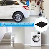 PATIKIL Black Rubber Anti Vibration Pads 20x20x0.12 Inch for HVAC Washing Dryer view 5