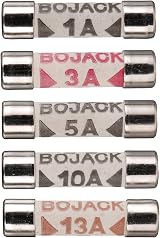 BOJACK Ceramic Tube Cartridge Fuses 6.3x25mm 0.25x1in 1,3,5,10,13A 100pcs view 4