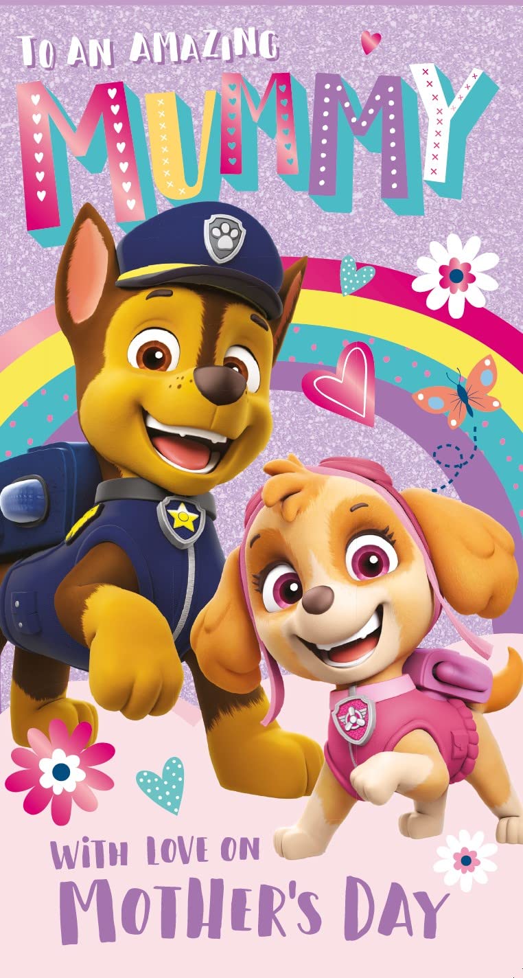 Danilo Promotions Official Paw Patrol 'Chase & Skye' Mother's Day Card
