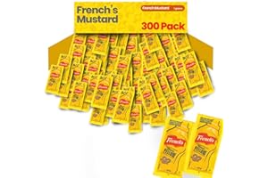 PAILSAIL Yellow Mustard - 7gm (Multiple Pack) | Condiment Packets | (150 | 200 | 300 | 400 | 1000) Pack (300 Pack, 300 Count)
