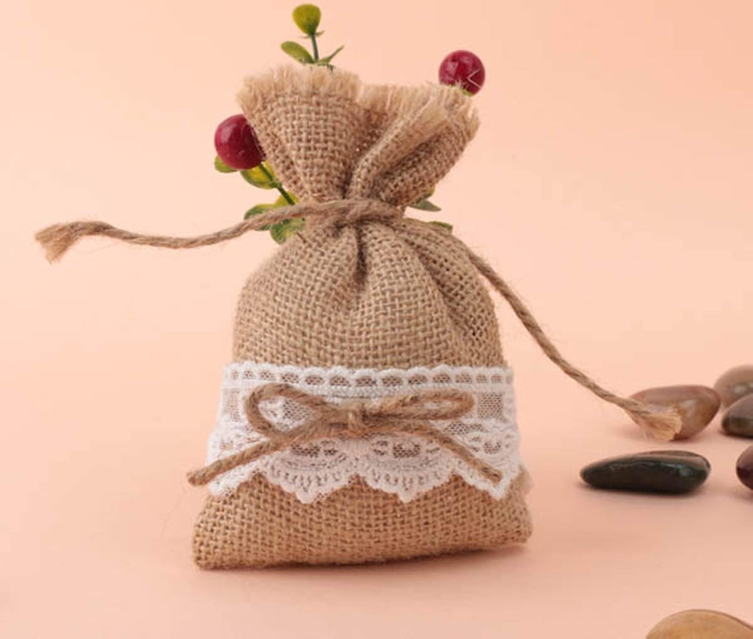 crochet wedding favor bags