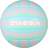 BYAOSUN Soft Official Volleyball for Indoor Outdoor Beach, Size 5 Training Volleyball for Beginner Teenager Adult