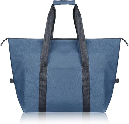 Amazon 保温 保冷バッグ エコバッグ 大容量 30 おしゃれ 買い物バッグ 軽量 折りたたみ ショッピングバッグ 保冷トート 保冷 トート バッグ ネイビー Fyl ホーム キッチン 通販