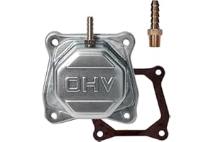 JMCHstore OHV Valve Cover w/Pulse Fitting for Predator 212 Non hemi Coleman CT200U CT100U BT200X CC100X Mini Bike, SK100 KT196 Go Kart Baja Hisun Tillotson Clone 196cc Engine Honda GX160 (Old Style)