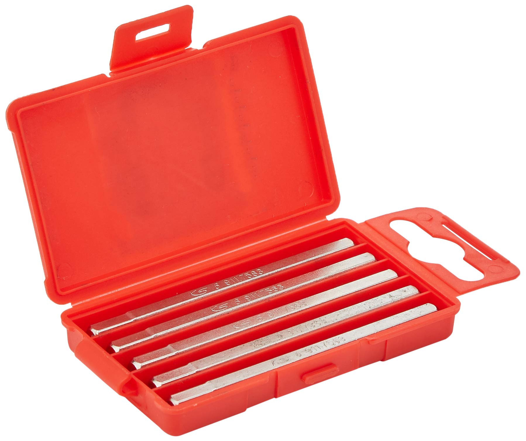 KS Tools 911.7763 75mm 6mm 1/4-inch Classic Bit Hex (5 Pieces)
