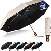 SoulRain Travel Umbrella - Compact Umbrella for Rain - Perfect Large Auto Folding Umbrella - Ideal Car umbrella, Small umbrella, and Travel Companion
