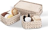 GRANNY SAYS Wicker Storage Baskets Set of 3 Large and Small Brown view 1