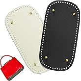 Realand 2Pcs Oval Large Size Purse Bottoms for Crocheting, with Holes for DIY Bag Shaper, Leather Purse Making Supplies, Crochet Basket Bottoms for Crochet Base