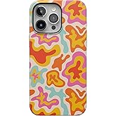 Casely iPhone 15 Pro Max Case | Tropical Color Splash | Abstract Retro | Bold Protective Design | Compatible with MagSafe
