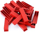 QWORK 100Pcs Reusable Tile Leveling Wedges for Wall Floor Spacing Tool Plastic view 1