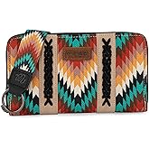 Wrangler Wallet Wristlet Aztec Clutch Long Purse Boho Credit Card Holder Wallet